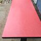Red formica vintage bistro table