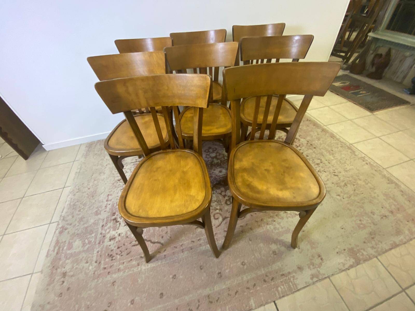 Set of 8 mahieu bistro chairs