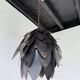 Brutalist suspension Jansen metal welded flower