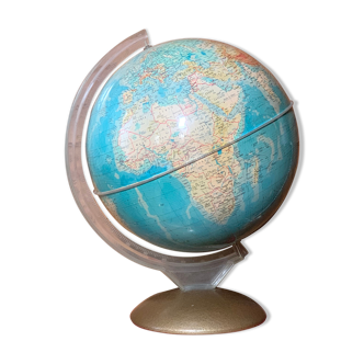 Mappemonde lumineuse globe terrestre Illumina années 60