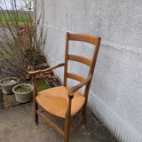 Straw armchair