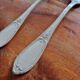 Orbrille - 2 table forks in the crossed ribbons model - in silver-plated metal