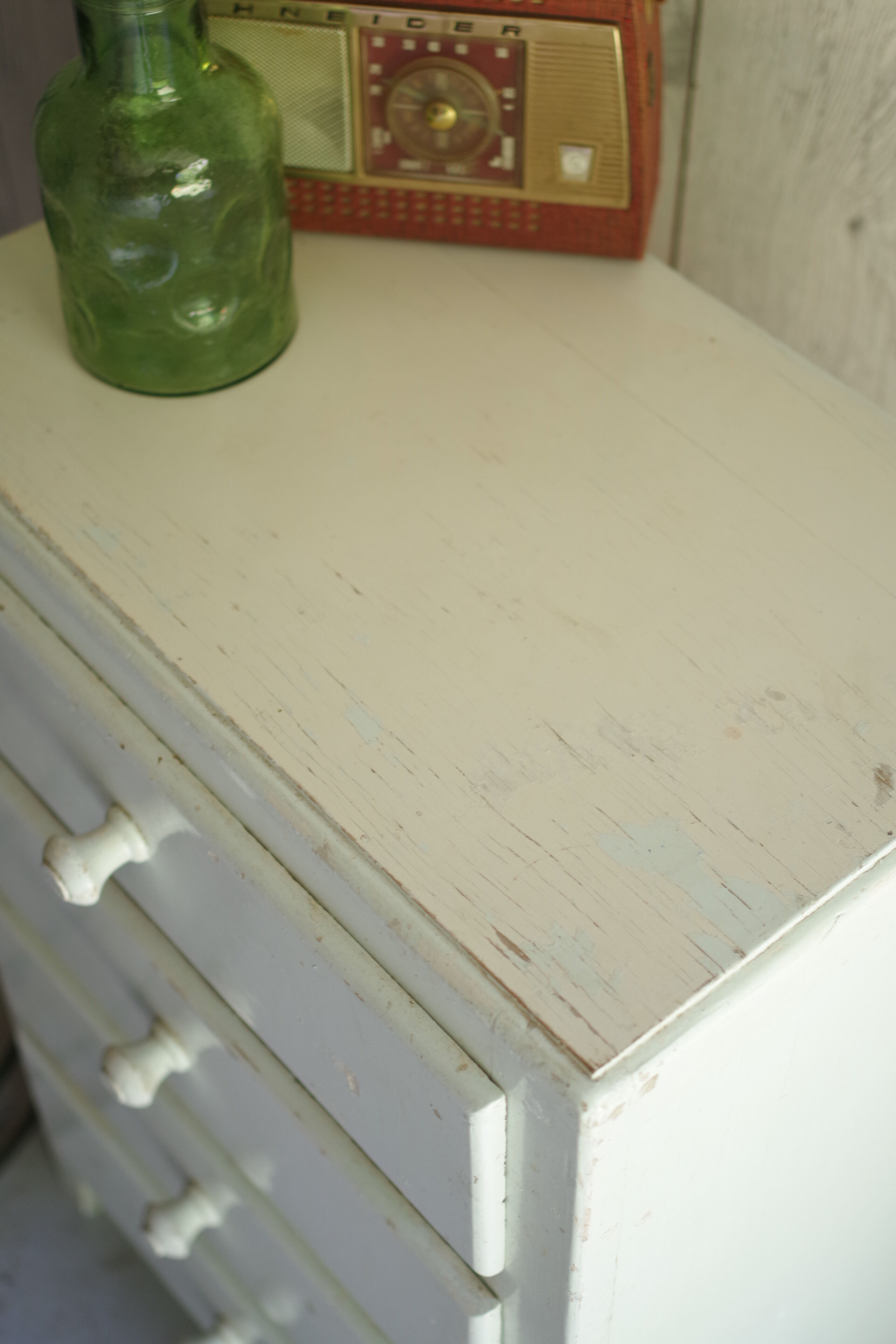 Chest of drawers small format light blue years 50-vintage chest-child storage