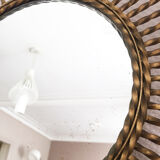 Mirror sun brass twisted, 1960 - 55x55cm