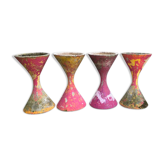Set of 4 planters "Diabolo" by Anton Bee & Willy Guhl for Eternit, 50