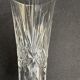 9 champagne flutes – Blown and cut crystal