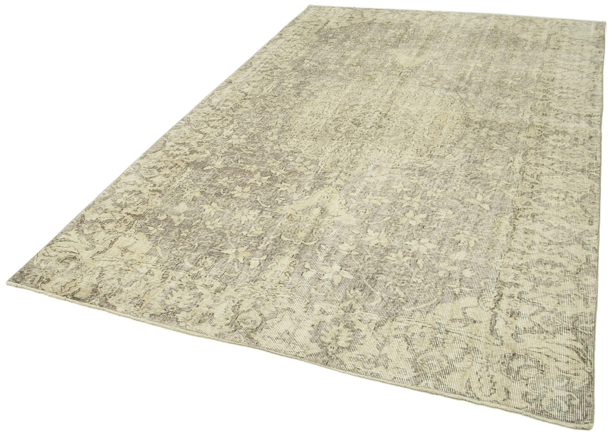 Handwoven Antique Anatolian Beige Rug 193 cm x 298 cm - 38951