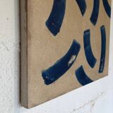 Abstract painting on panel