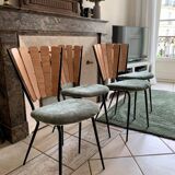 Set of vintage petal chairs