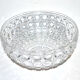 Baccarat moulded crystal salad signed diamants pierreries 23cm