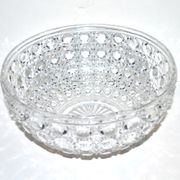 Saladier en cristal moulé signé diamants pierreries Baccarat  23cm