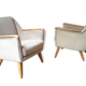 1/6 year 50 60 egg back club chairs