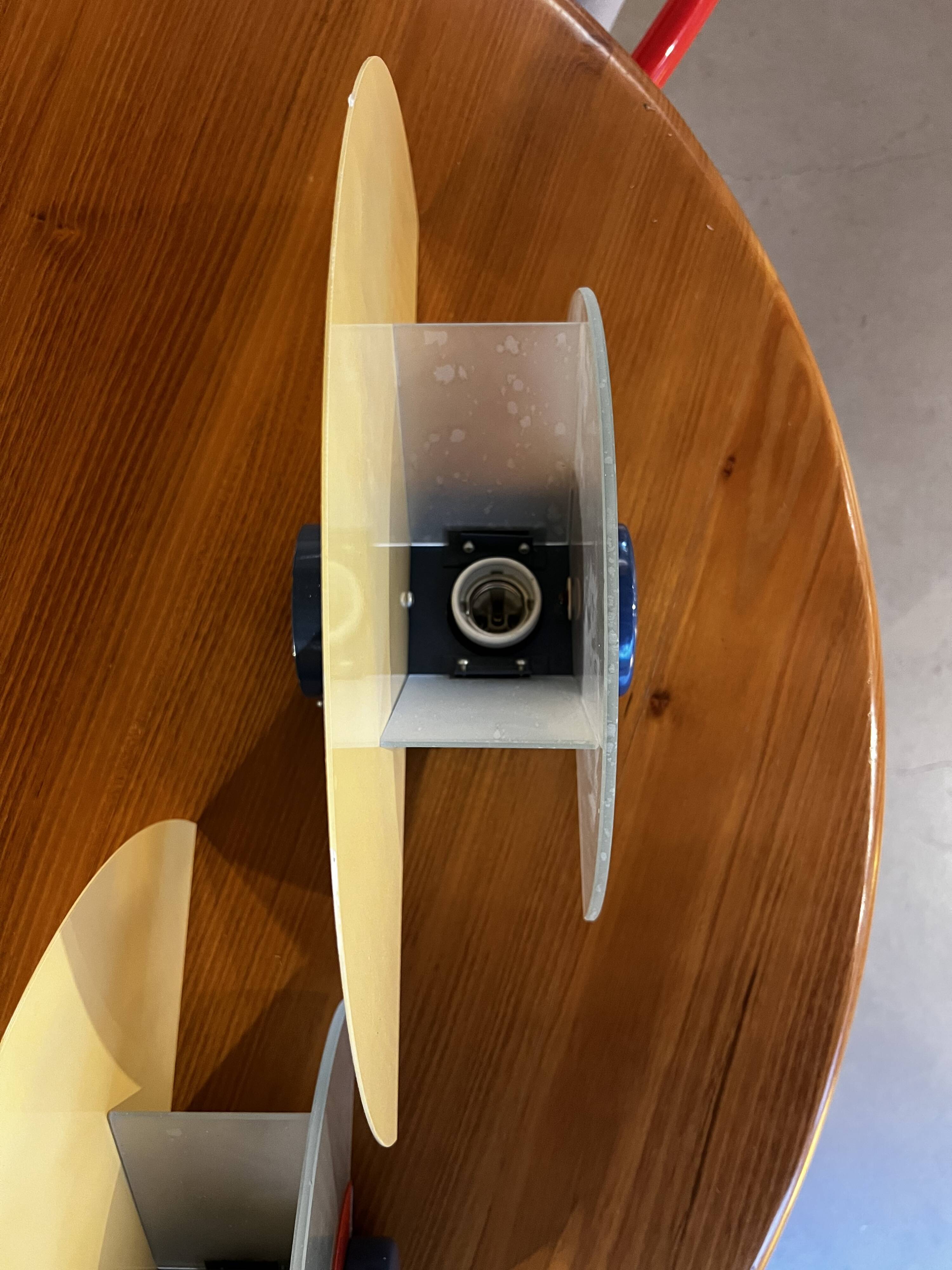 Pair of wall lights, Arlus, 1980