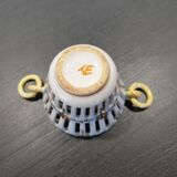 Basket in openwork earthenware Emile Tessier (1887-1971) in Malicorne