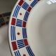 Set of 4 Vincennes earthenware soup plates, Paris.