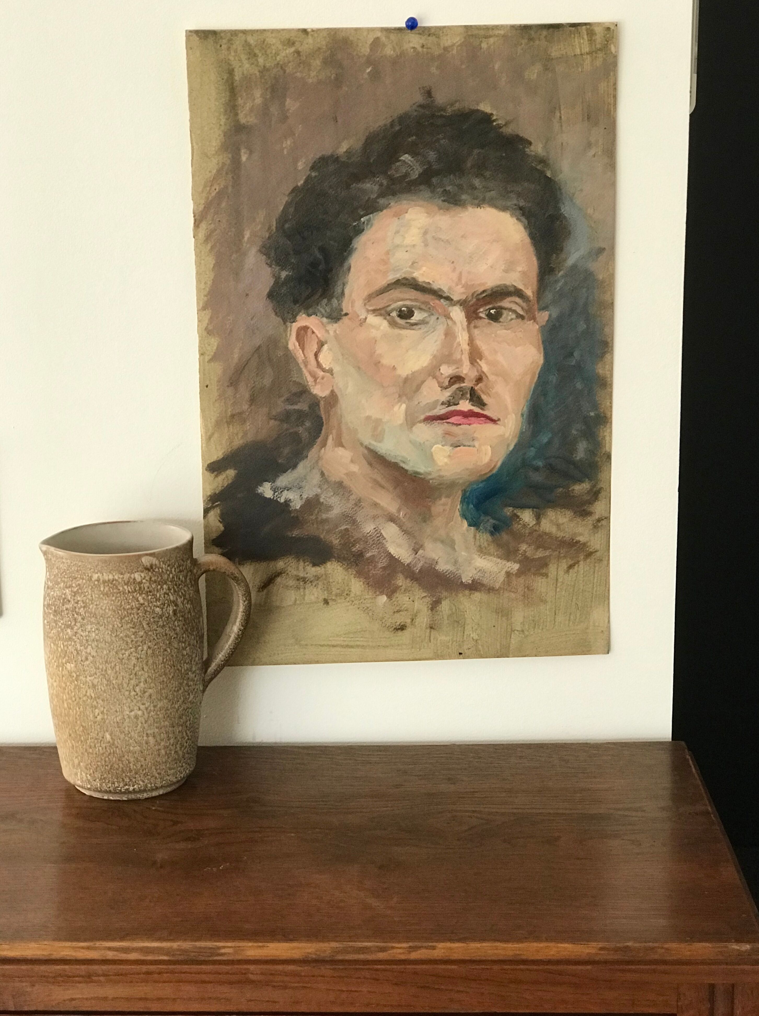 Oil painting on paper