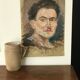 Oil painting on paper