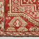 Tarecotta Red & Beige Long Wide Kilim Rug, Ethnic Patterned Rug, 141x309 Cm