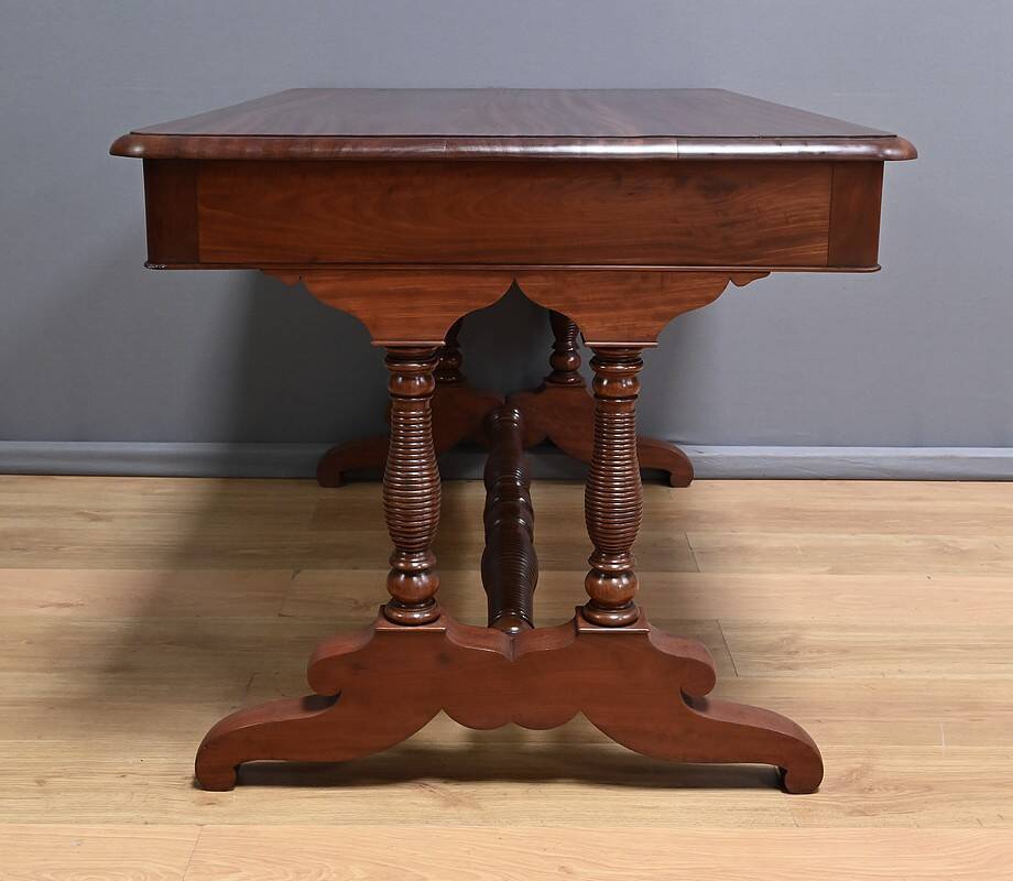 Mahogany Desk Table, Louis-Philippe period – 1st half of the 19th century