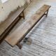 Set of two rustic oak farm benches 2m
