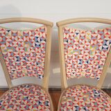 4 Old Chairs " Baumann France "No. 1160 Vintage