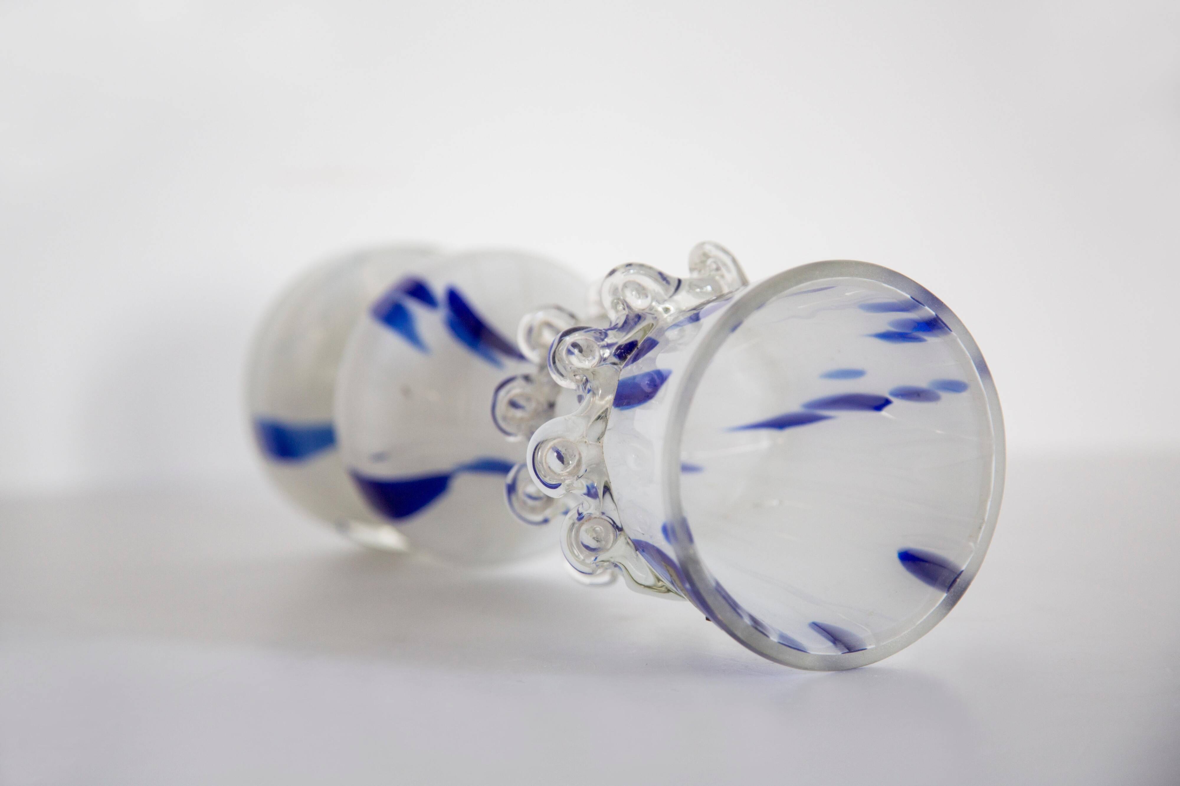 "SCARF" VASE in Vintage Murano Glass Mid-Century
