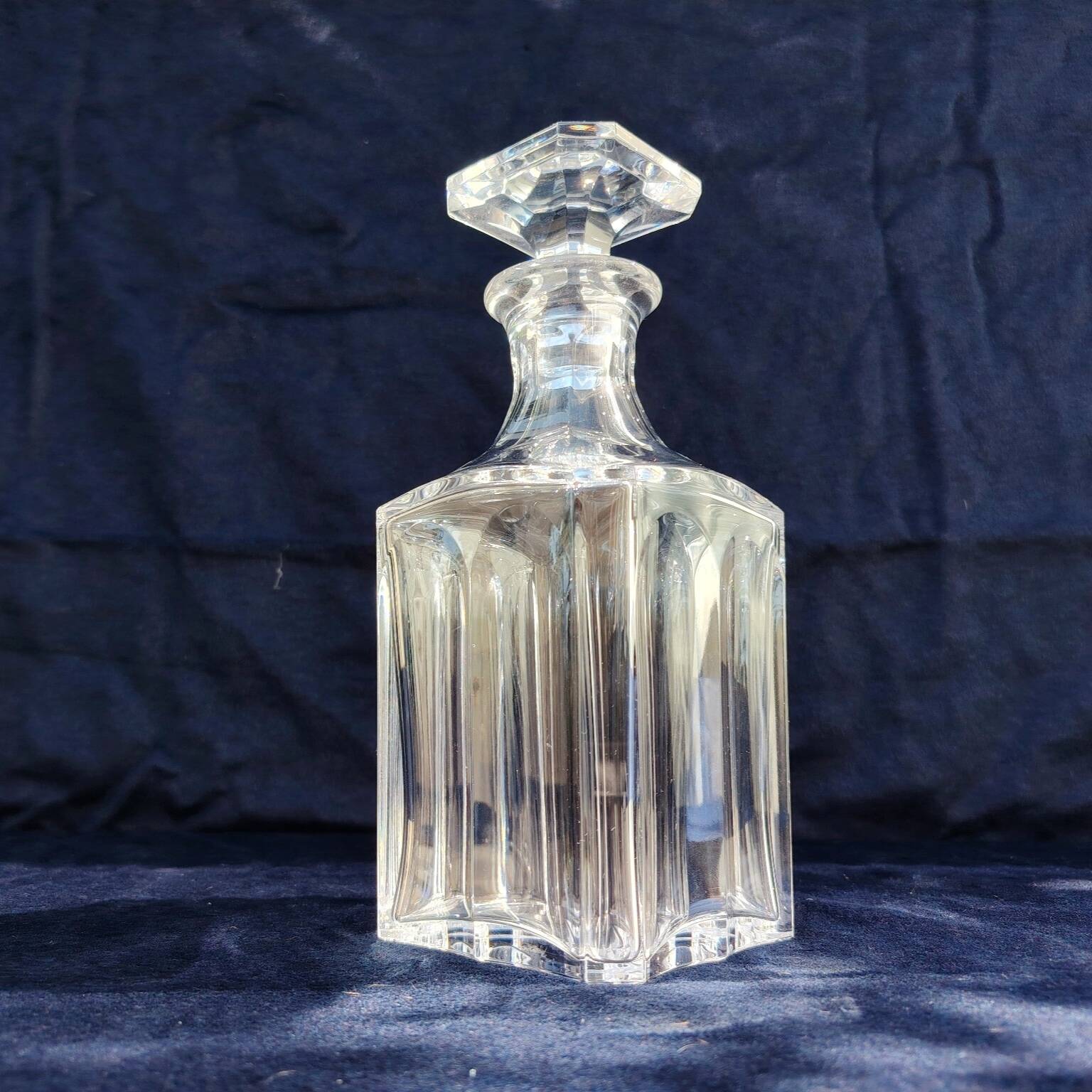 Whiskey decanter, crystal, Harcourt 1841, Baccarat