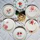 Old flat plates mismatched in earthenware