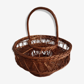 Panier à apéritif en osier