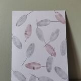 Original print of sage leaves in vintage engraving style