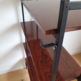 Brutalist shelf in metal and formica 1950s