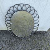 Oval metal mirror
