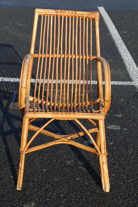 Rattan armchair