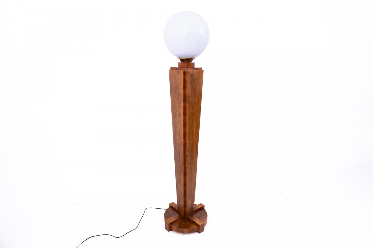 Art Deco floor lamp, Poland, mid-20th century.