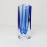 Sommerso Murano blue vase 1960