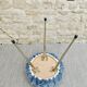 Blue moumoute tripod stool 60s