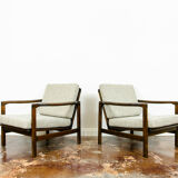Pair of B-7522 armchairs by Zenon Bączyk, 1960's