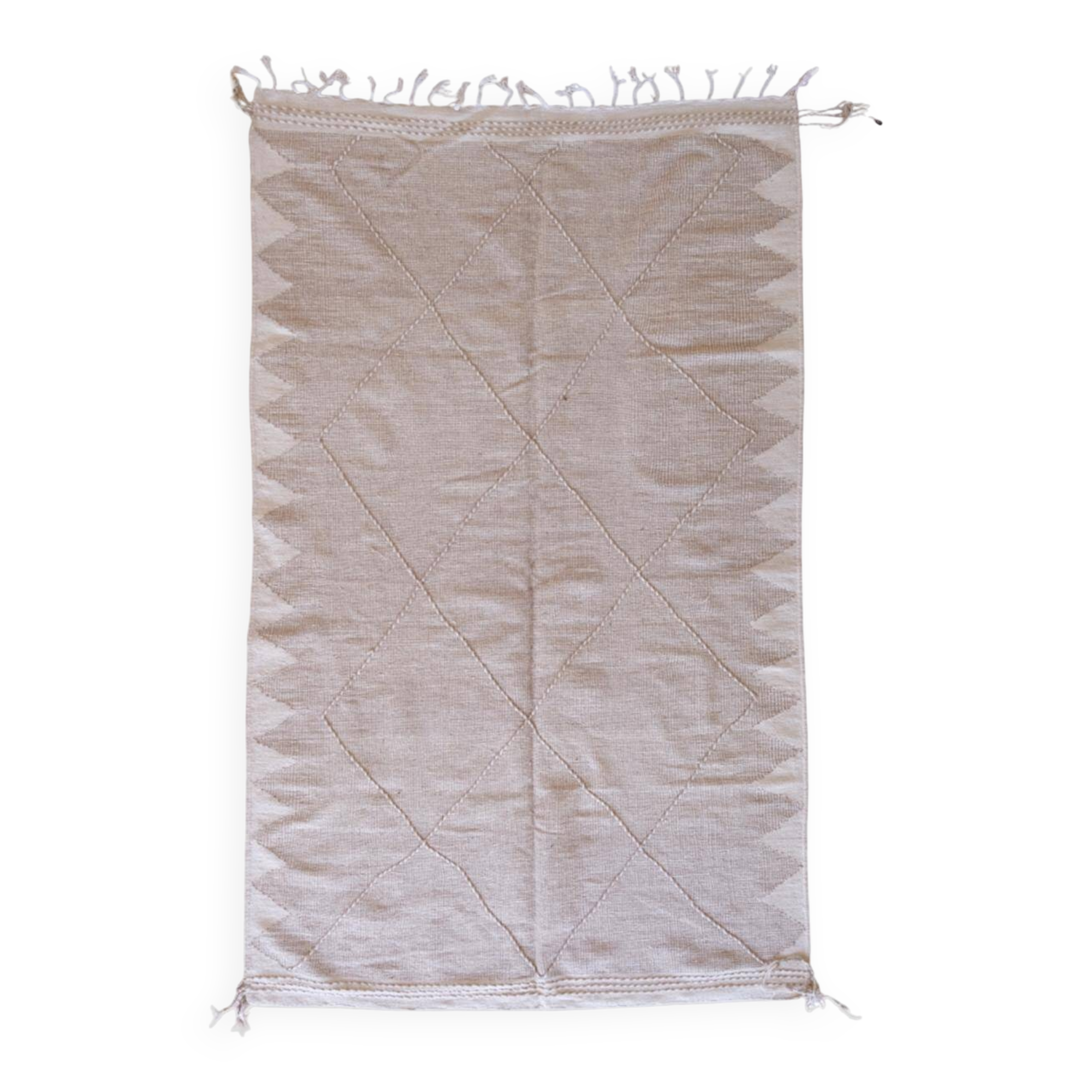 Tapis Kilim Beige - 324 x 193 cm