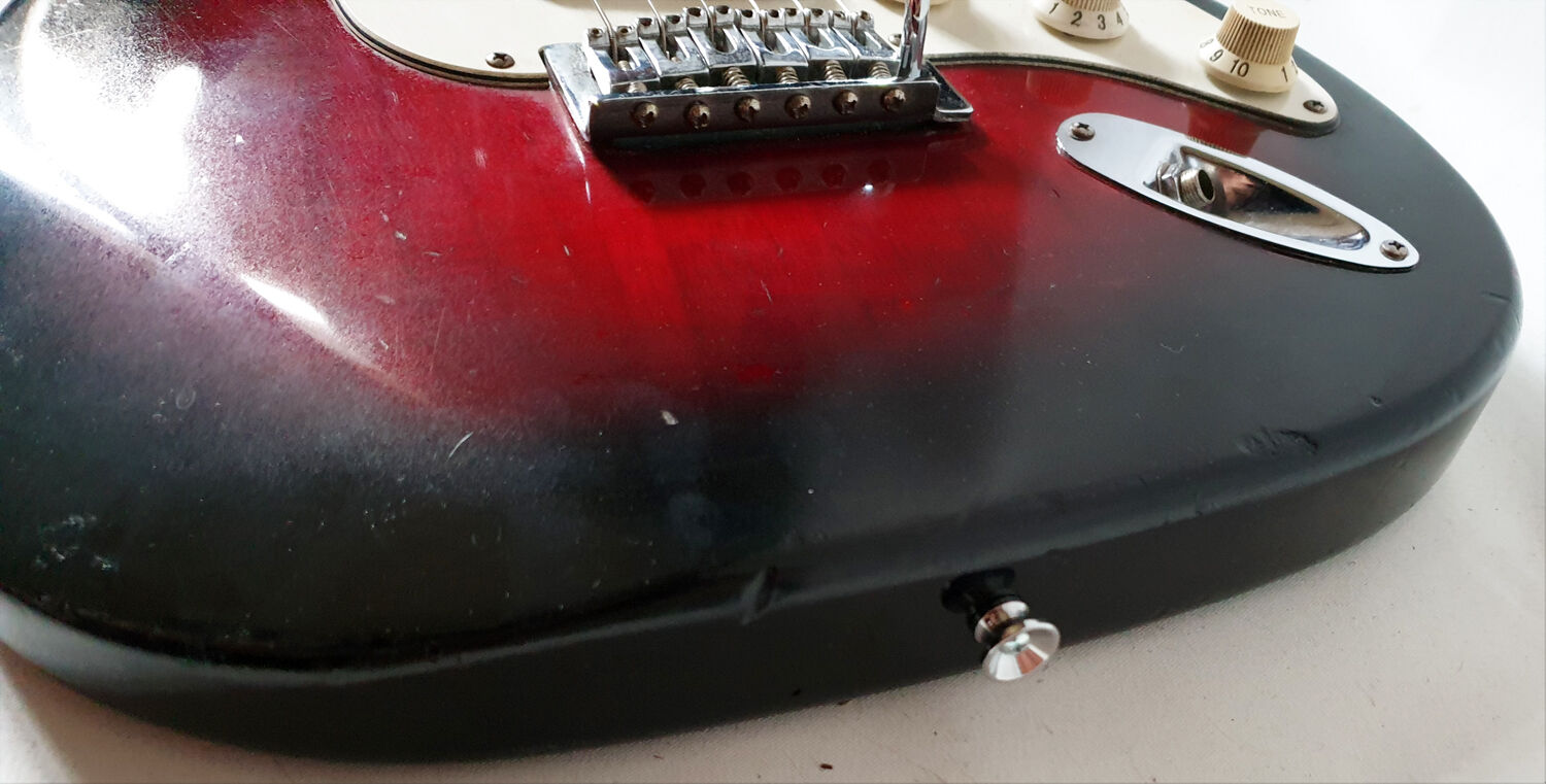 vintage guitar KAY Stratocaster cherryburst custom MIJ 1980s