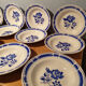 Suite de 12 assiettes creuses Badonviller