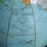 Globe earth base in metal Girard and Barrere Paris 1960