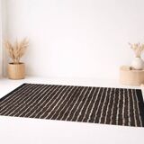 %100 Wool Handwoven Turkish Vintage Kilim Rug, 136x196 Cm