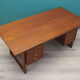 Bureau en teck, design danois, années 1970, fabriqué au Danemark