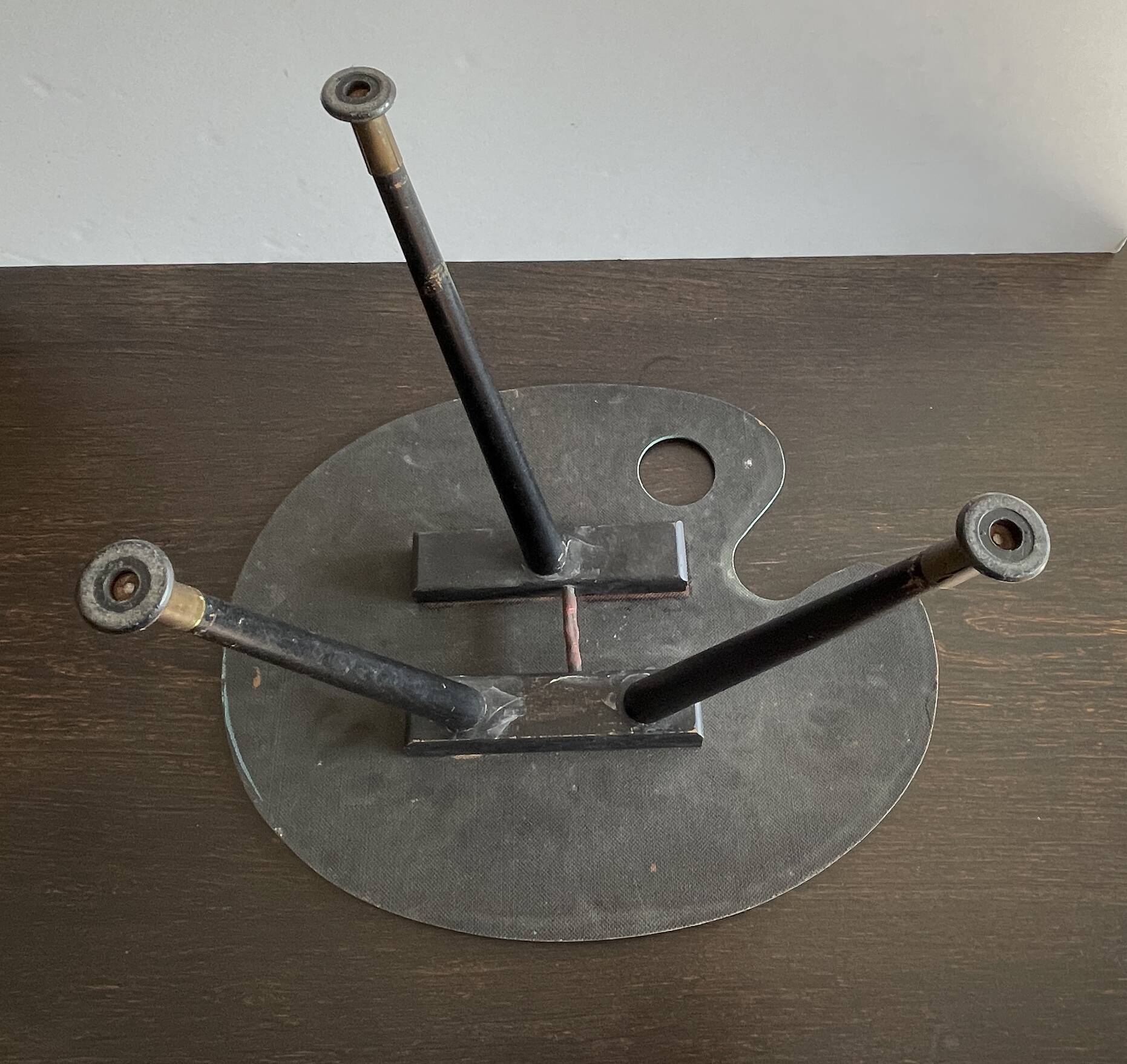 Palette-shaped side table, Lucien de Roeck, 1950s