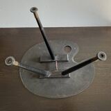 Palette-shaped side table, Lucien de Roeck, 1950s