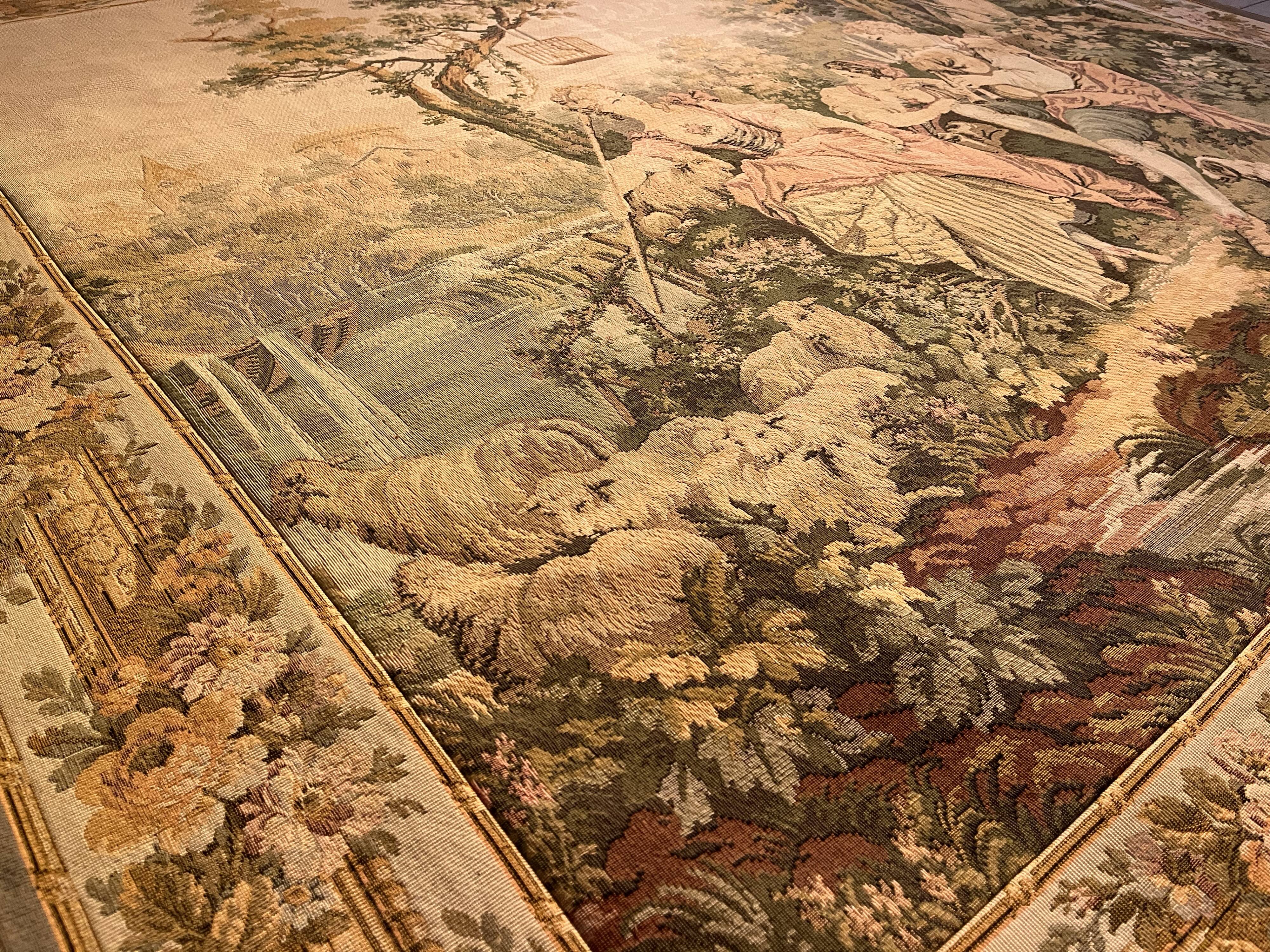 Tapestry Wall Hanging Galante Country Scene