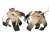 Chrome pendant light from the 70s