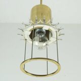 Doria mid century pendant light chandelier with 16 glass tubes 1960s