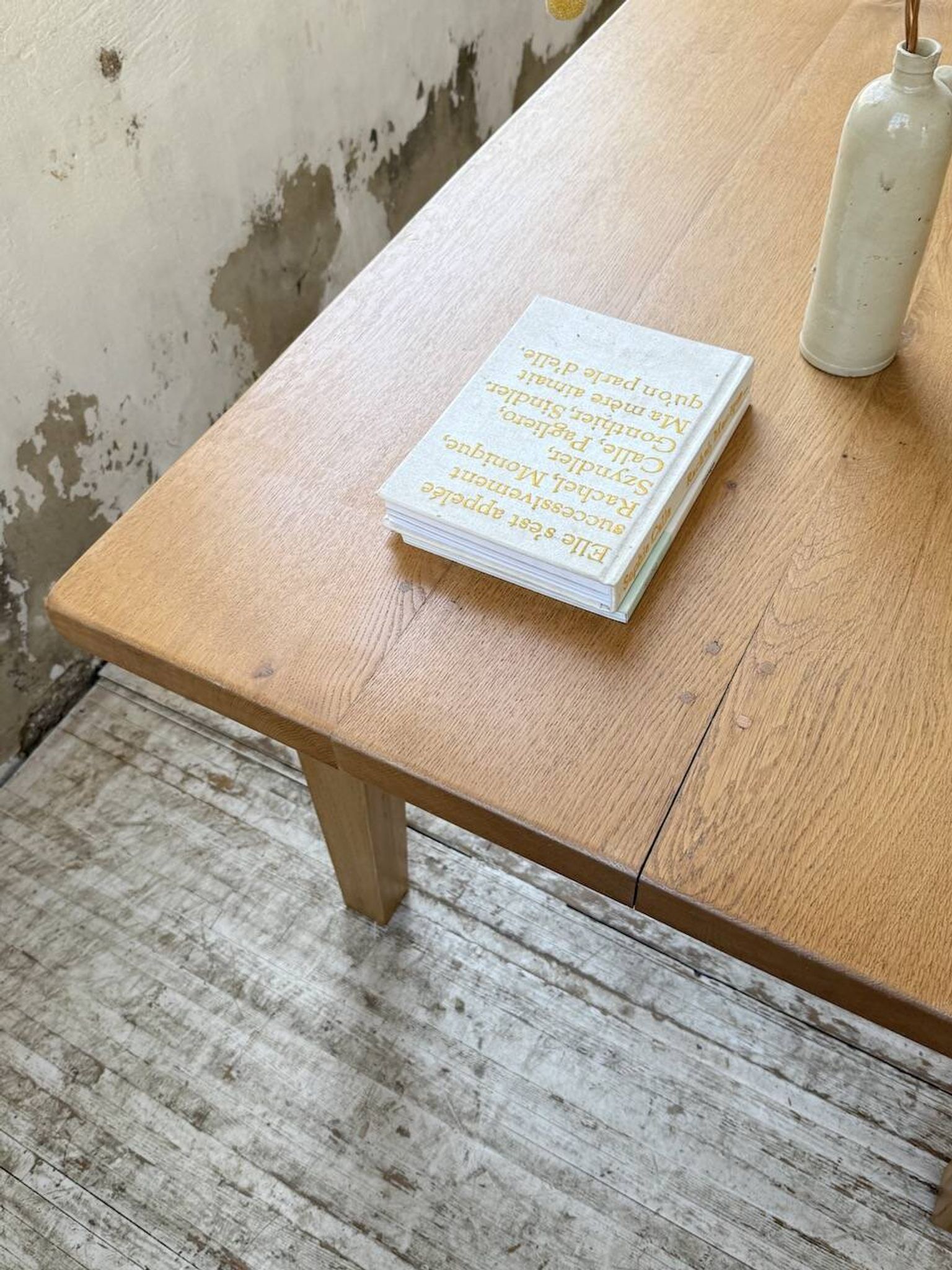 Table de ferme extensible en chêne massif