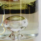 4 vintage whiskey glasses in smoked glass bubble design tapio wirkkala?